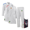 PACK KARATEGI KUMITE TAKYON 2 CHAQUETAS (LOGO AZUL + LOGO ROJO) PUNOK