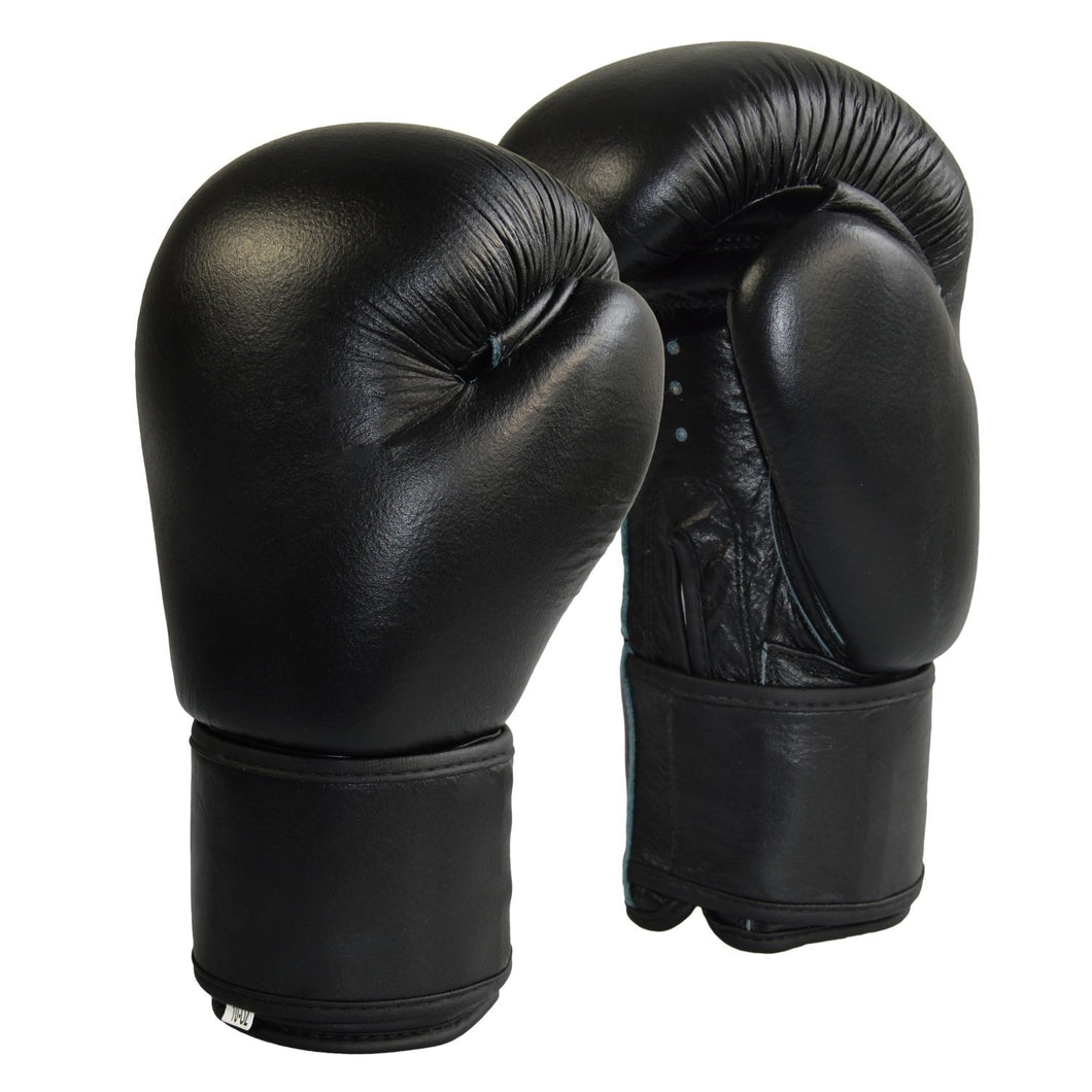 GUANTES BOXEO DE CUERO NEGRO