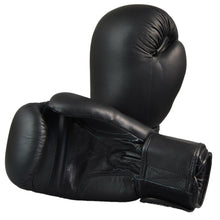 Cargar imagen en el visor de la galería, GUANTES BOXEO DE CUERO NEGRO