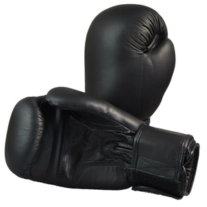 GUANTES BOXEO DE CUERO NEGRO