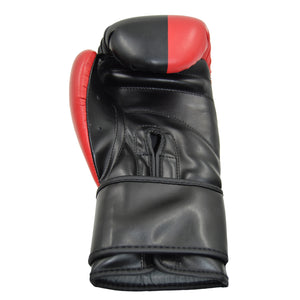 GUANTES BOXEO PHOENIX "PREPARED TO FIGHT" NEGRO-ROJO