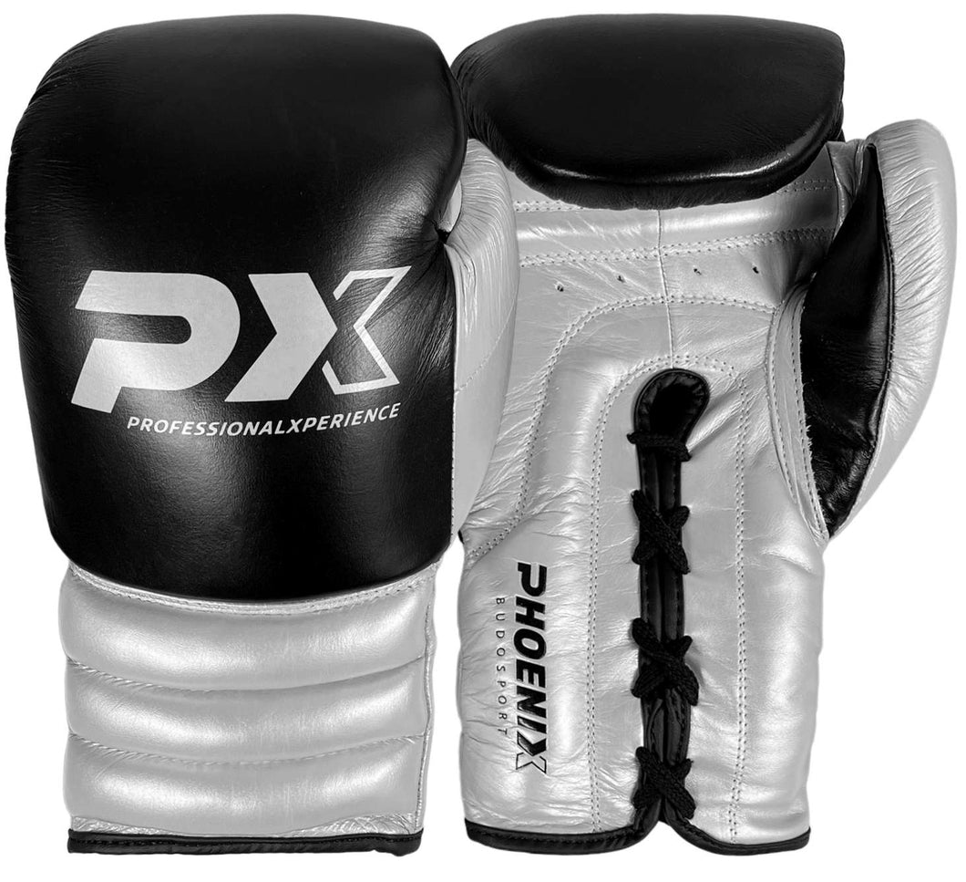 GUANTES BOXEO PLATEADOS PX COMPETITION