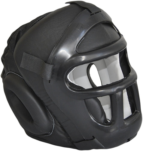 CASCO PROTECTOR DE CUERO CON REJILLA PX