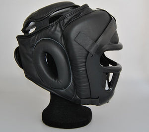 CASCO PROTECTOR DE CUERO CON REJILLA PX