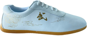 ZAPATILLAS DE ARTES MARCIALES WU CUERO BLANCO