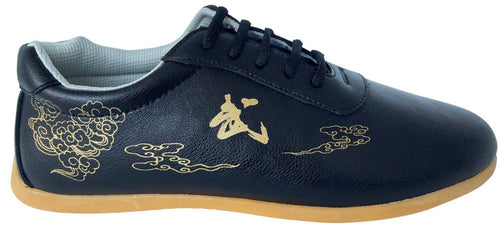 ZAPATILLAS DE ARTES MARCIALES WU CUERO NEGRO