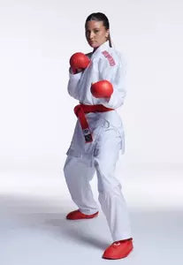 PACK KARATEGI KUMITE MIRAI 2 CHAQUETAS (AZUL-ROJO) + CINTURÓN  ROJO Y AZUL BUDO-NORD