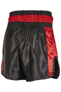 SHORTS MUAY THAI NEGRO-ROJO PX "CONTENDER"