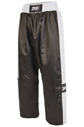 PANTALÓN KICKBOXING NEGRO-BLANCO PX TOPFIGHT