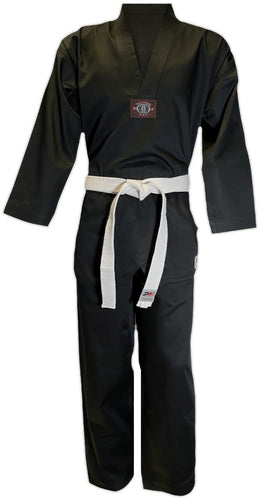 TRAJE TAEKWONDO NEGRO PX CHALLENGE V-REVERS