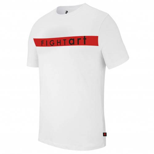 CAMISETA FIGHT ART BLANCO/ROJO