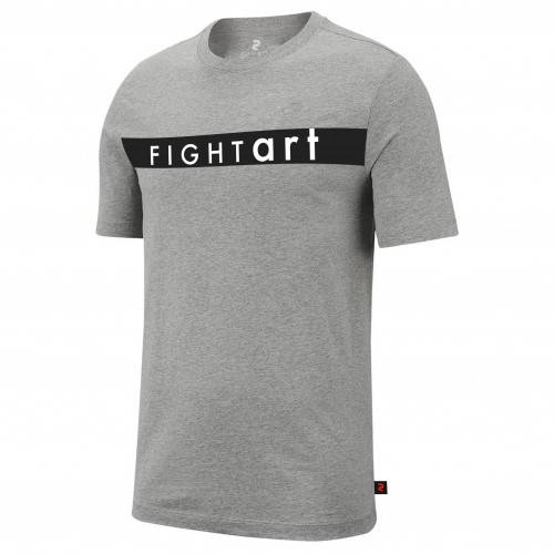CAMISETA FIGHT ART GRIS/NEGRO