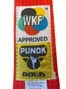 PACK PUNOK WKF COMPETITION GOLD KATA 3 PIEZAS + CINTURONES KATA