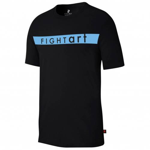 CAMISETA FIGHT ART NEGRO/AZUL