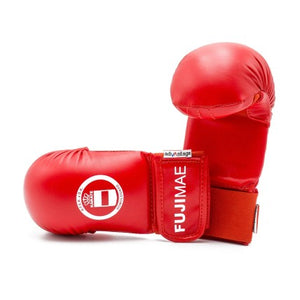 GUANTILLA KARATE ROJO SIN PULGAR RFEK FUJIMAE ADVANTAGE