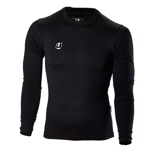 CAMISETA COMPRESIÓN JUSPORTS - MANGA LARGA NEGRA