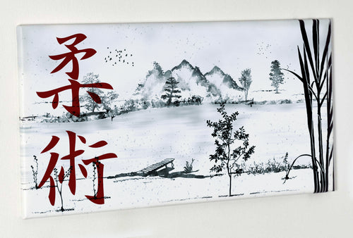 LIENZO PAISAJE KANJI JIU JITSU