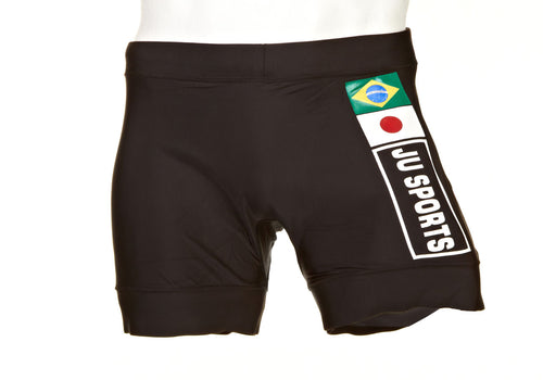 SHORT NEGRO DE COMPRESIÓN BRASIL / JAPÓN JUSPORTS