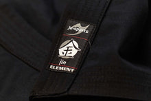 Cargar imagen en el visor de la galería, CHAQUETA GI &quot;ELEMENT&quot; CORTE CLÁSICO NEGRO (10,5 OZ) JUSPORTS