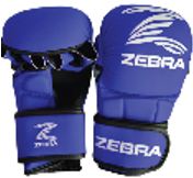 GUANTES MMA ZEBRA SPARRING PU AZUL