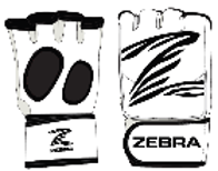 GUANTILLA ZEBRA FITNESS, PU BLANCO