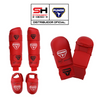 PACK GUANTILLAS + ESPINILLERAS PUNOK COLOR ROJO