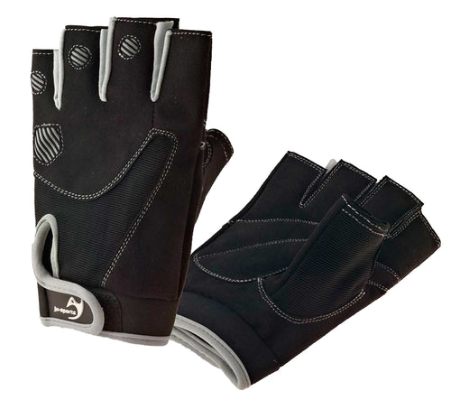 GUANTES ENTRENAMIENTO FITNESS NEGRO JUSPORTS