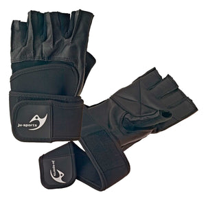 GUANTES FITNESS "PRO STABILIZER" NEGRO JUSPORTS