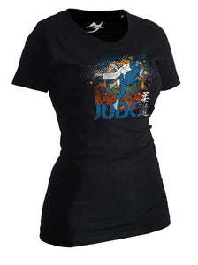 CAMISETA JUDO "ALL JAPAN" LADY NEGRO JUSPORTS