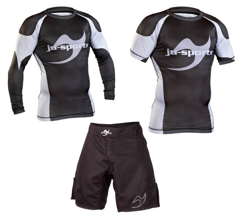 NO GI SUPER SET: 2 RASH GUARD + FIGHT SHORT JUSPORTS