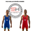 PACK MALLAS DE LUCHA MASCULINAS STRONGEST HERO ESPAÑA