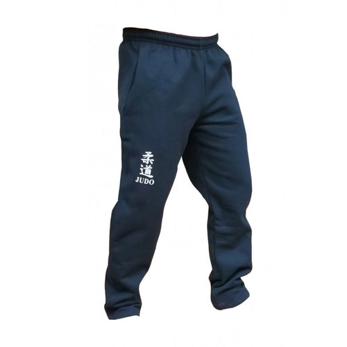 PANTALÓN CHANDAL BORDADO KANJI JUDO - AZUL MARINO