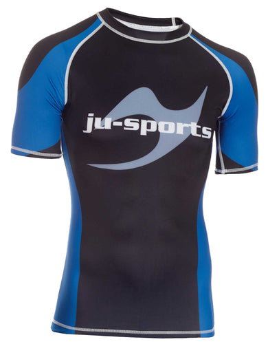RASHGUARD BJJ MANGA CORTA AZUL JUSPORTS