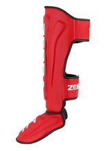 Cargar imagen en el visor de la galería, ESPINILLERA ZEBRA PRO ROJA