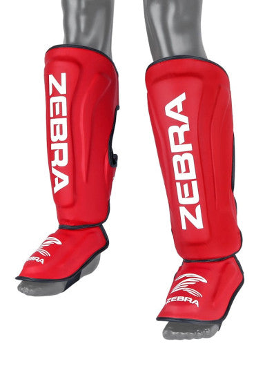 ESPINILLERA ZEBRA PRO ROJA