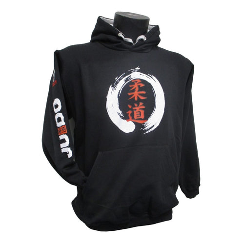 SUDADERA CON CAPUCHA JUDO ZEN NEGRA