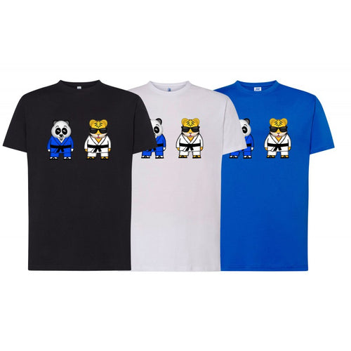 CAMISETA JUDO EMOTICONOS PANDA Y TIGRE