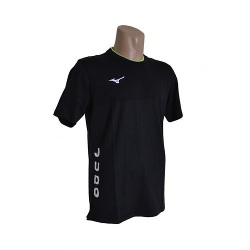 CAMISETA MIZUNO JUDO MANGA CORTA NEGRA