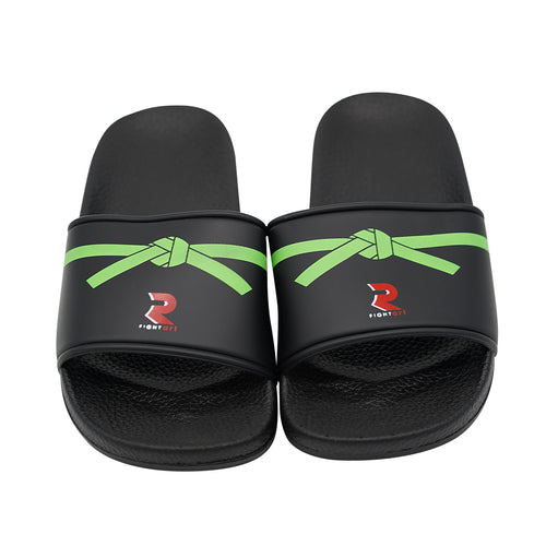 CHANCLA NEGRO / VERDE FIGHT SPORT