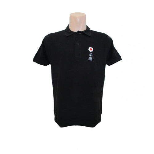 POLO NEGRO CON KANJI DE JUDO