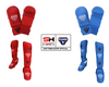 PACK GUANTILLAS + ESPINILLERAS PUNOK ROJO Y AZUL