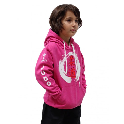 SUDADERA INFANTIL TAGOYA JUDO C/ CAPUCHA ROSA
