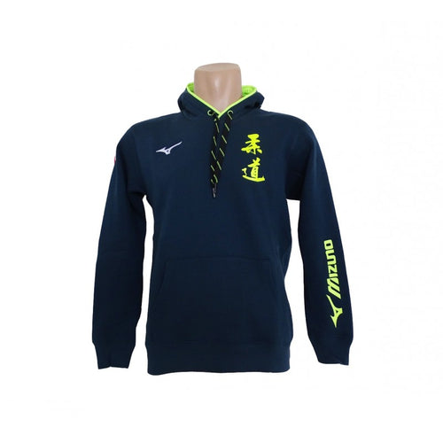 SUDADERA MIZUNO KANJI JUDO AZUL MARINO / NEÓN